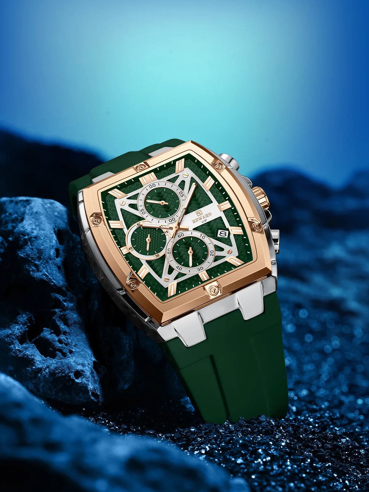 🔥 Alligator Edition™ Luxury Green Chronograph Watch